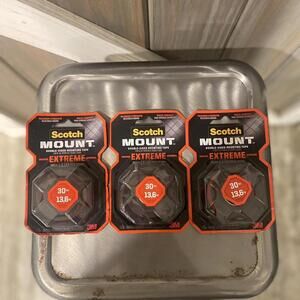 Scotch Extreme Mount Double-Sided 30 lbs Tape - 3 Count